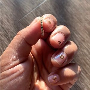 Rainbow Eternity Ring Dipped In Gold...